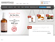 Tablet Screenshot of essentialsyou.com